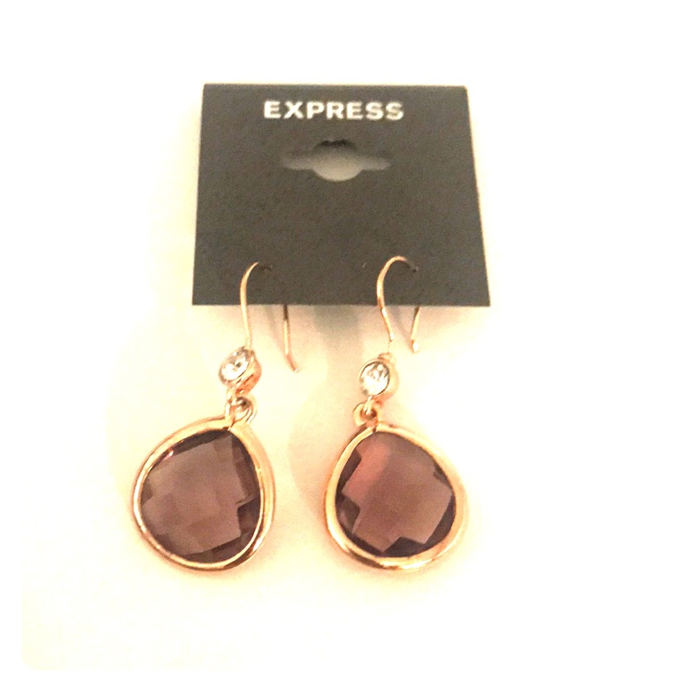 Rose gold earrings